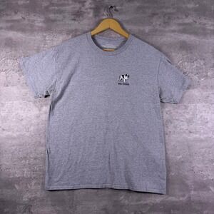 y2k Big Dogs Graphic Tee Boxy Grey Mens Large If You Cant Run With The Big Dogs